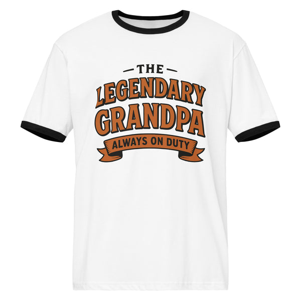 The Legendary Grandpa Retro Ringer Tee – Perfect Gift Idea - - T-Shirts