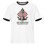Retro Chess King Husband Ringer Tee – Perfect Love Gift - - T-Shirts