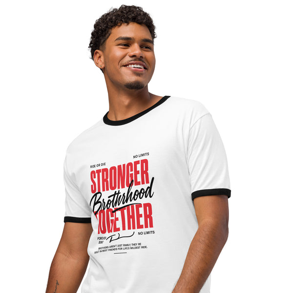 No Limits Brotherhood Unisex Ringer T-shirt – Perfect Gift - - T-Shirts