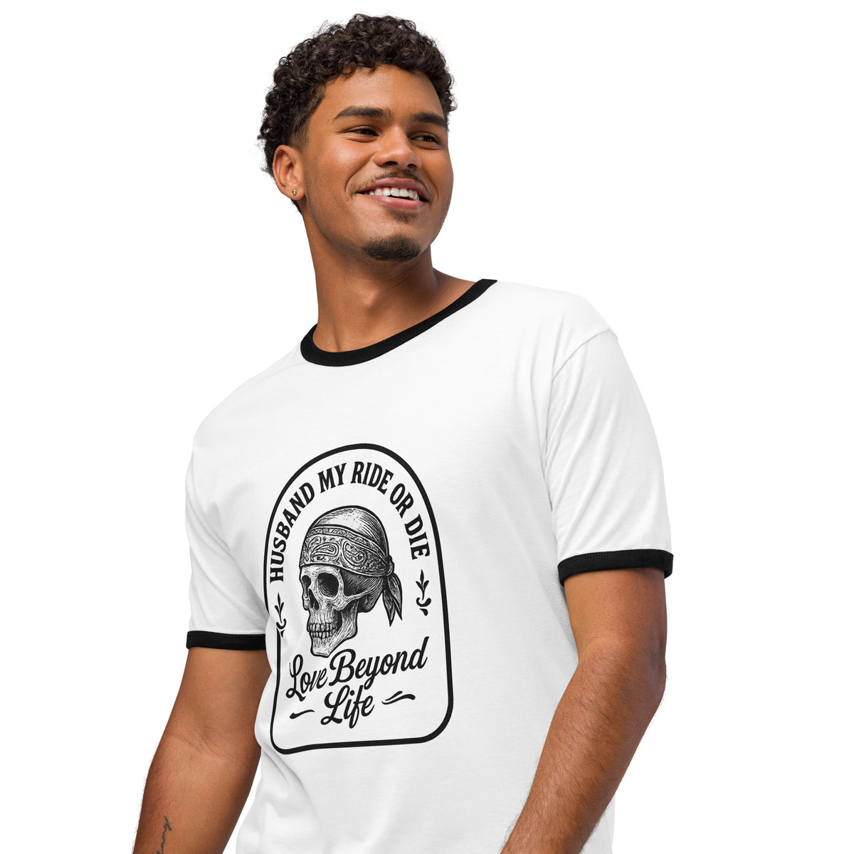 Retro Love Beyond Life Ringer Tee – Perfect Husband Gift - - T-Shirts