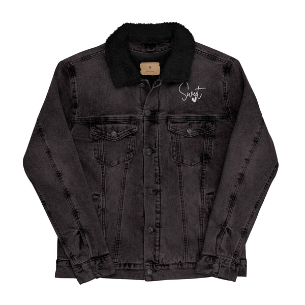 Heart & Soul - Sherpa-Lined Denim Jacket - -