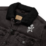 Embrace the Bloom - Unisex Denim Sherpa Jacket - - Denim Jackets