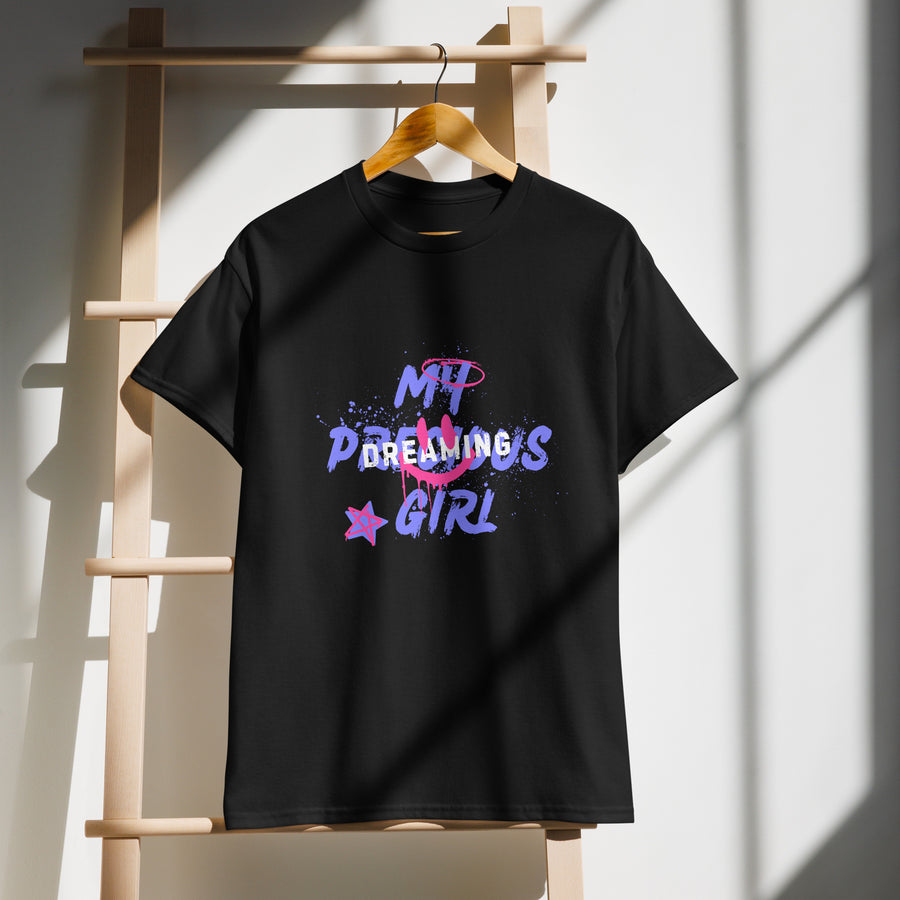 DryBlend® Graffiti Art Tee for Her – Dream Girl Edition - Black - T-Shirt