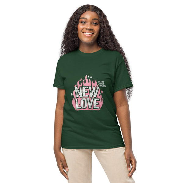 Gift T-Shirt for Her – Rebirth-Inspired Statement Print - Forest Green - T-shirt