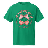 DryBlend® Soft Girl Era T-Shirt Gift for Her - Kelly Green - T-shirt