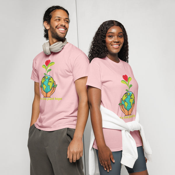 Plant a Tree Hope Tee – Gildan Gift for Earth Lovers - Light Pink - T-Shirt