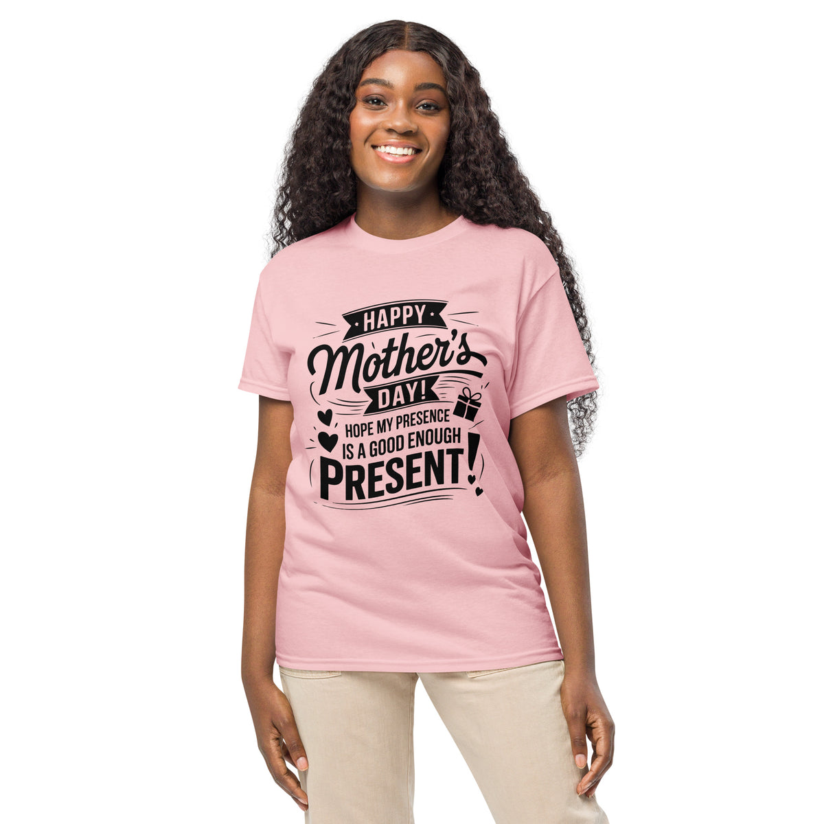Mom: The Heart of Our Home – Mother’s Day Tee - Light Pink - T-Shirts