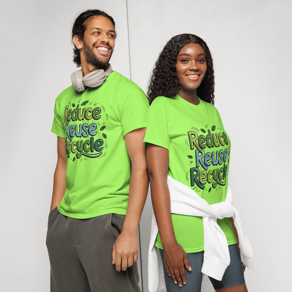 Earth Day Eco Message Tee – Gift for Planet Heroes - Lime - T-shirt