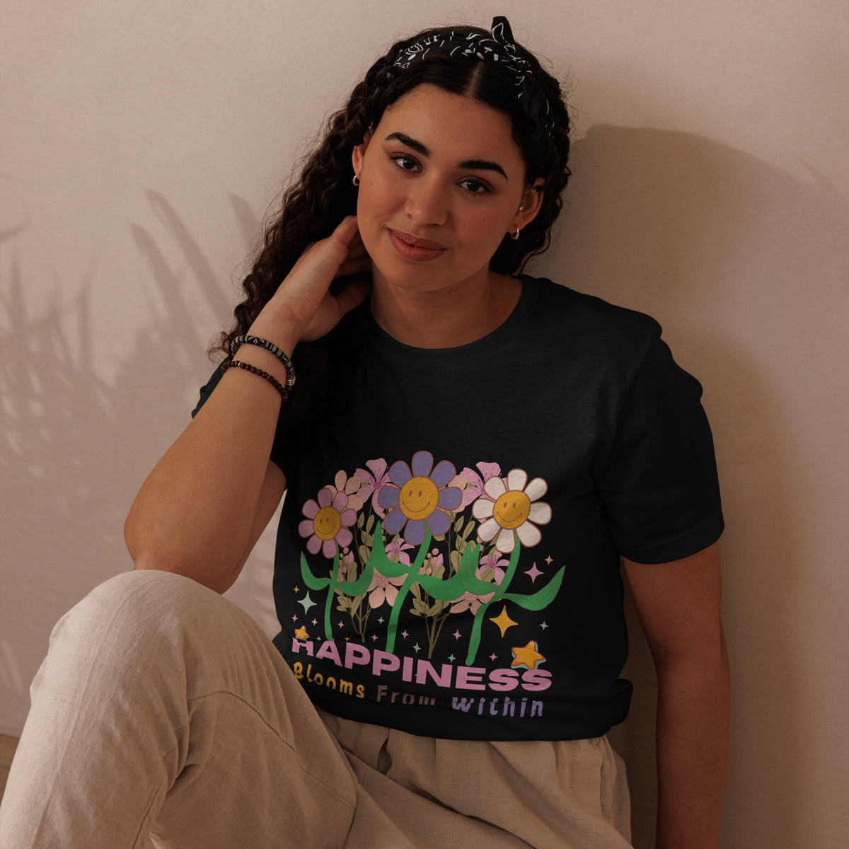 Bright Blooms - Inner Happiness T-Shirt - - T-shirts