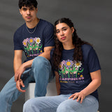 Bright Blooms - Inner Happiness T-Shirt - Navy - T-shirts