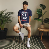 Adventure Awaits - Never Stop Exploring Tee - Navy - T-shirts