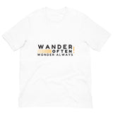 Wander Often - Wonder Always - Motivational Eco Tee - - T.shirts