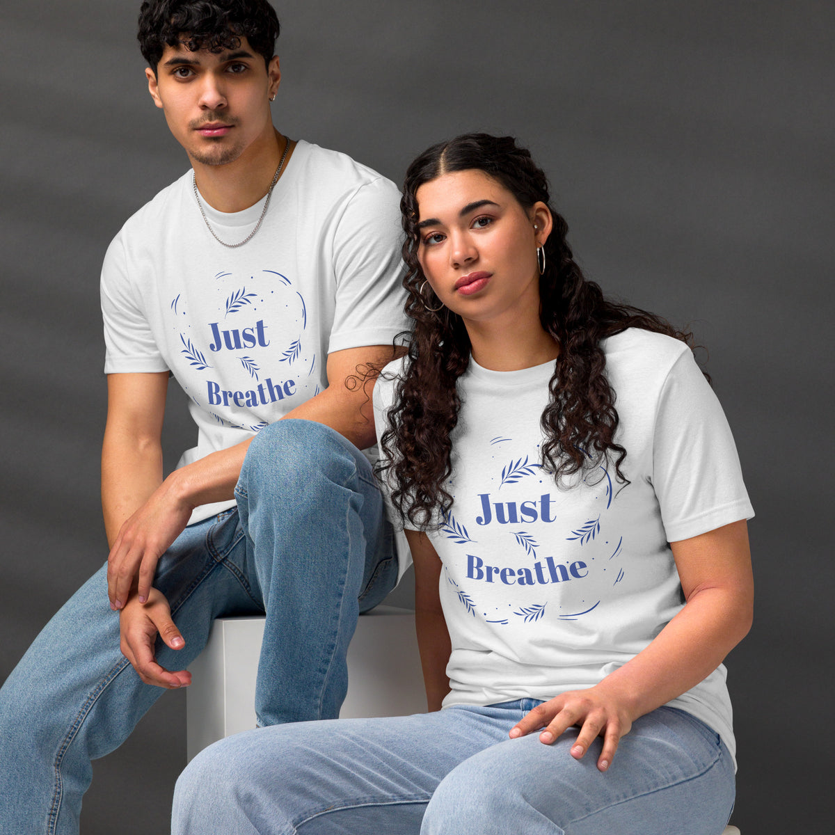 Mindful Moments - Just Breathe Eco Tee - - T.shirts