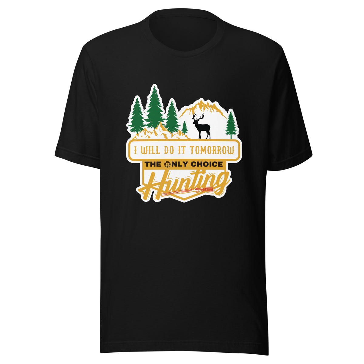 Tomorrow's Promise - The Hunting Deer Tee - Black - Print Material