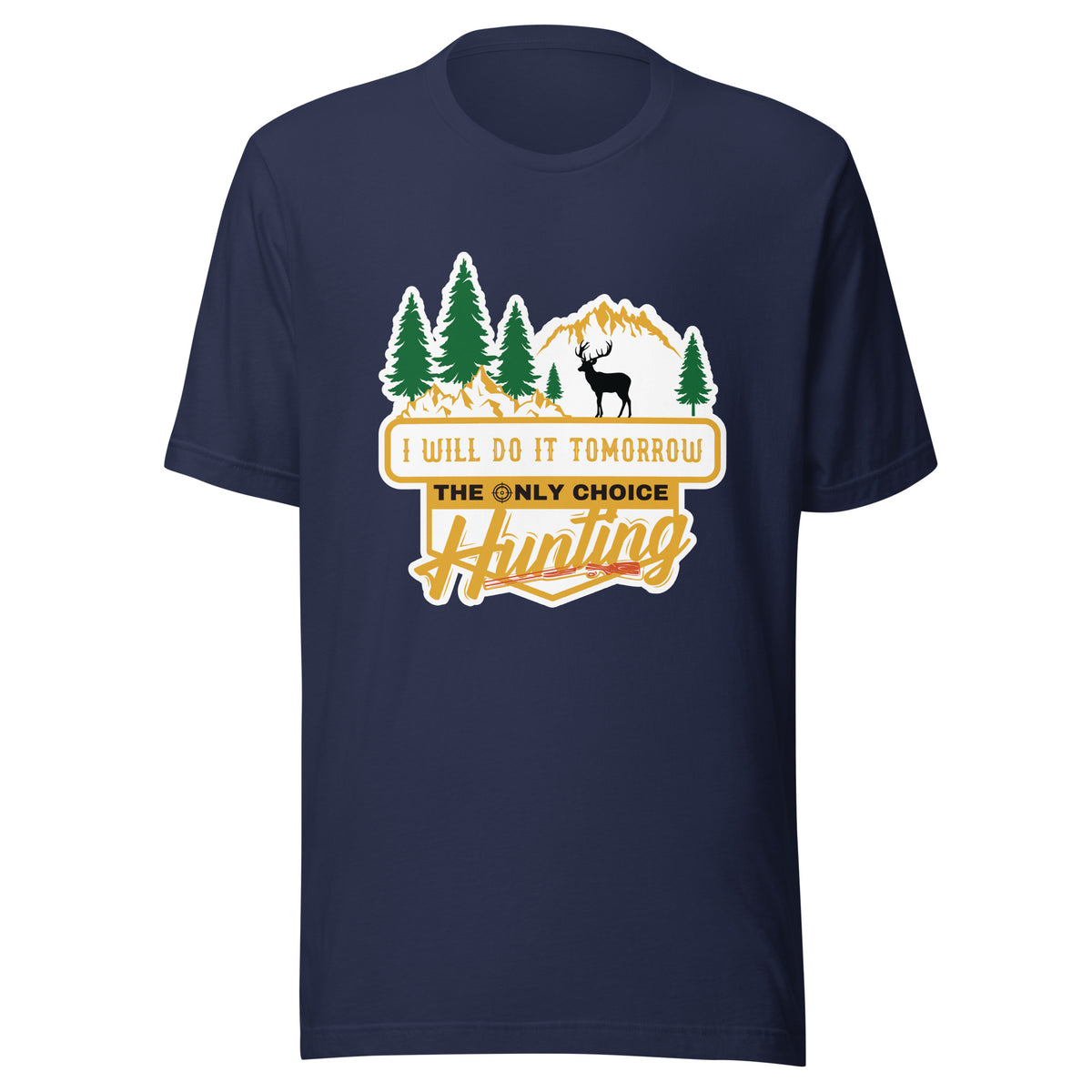 Tomorrow's Promise - The Hunting Deer Tee - Navy - Print Material