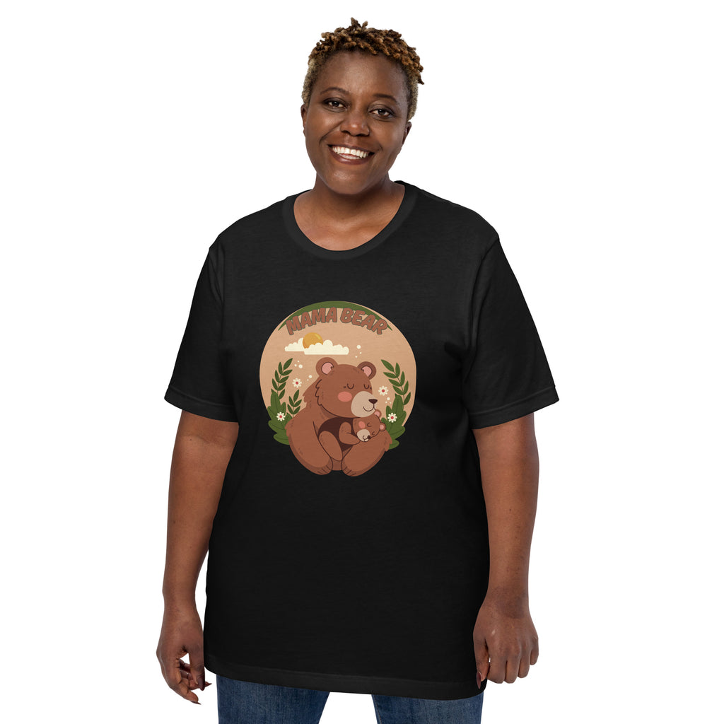 Nostalgic Hug - Mama Bear's Embrace Forever T-Shirt - - Print Material