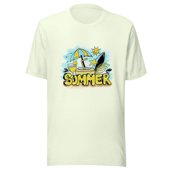 Beach Dreams - Drift Away with Our Summer-Inspired Tee - Citron - T-shirts