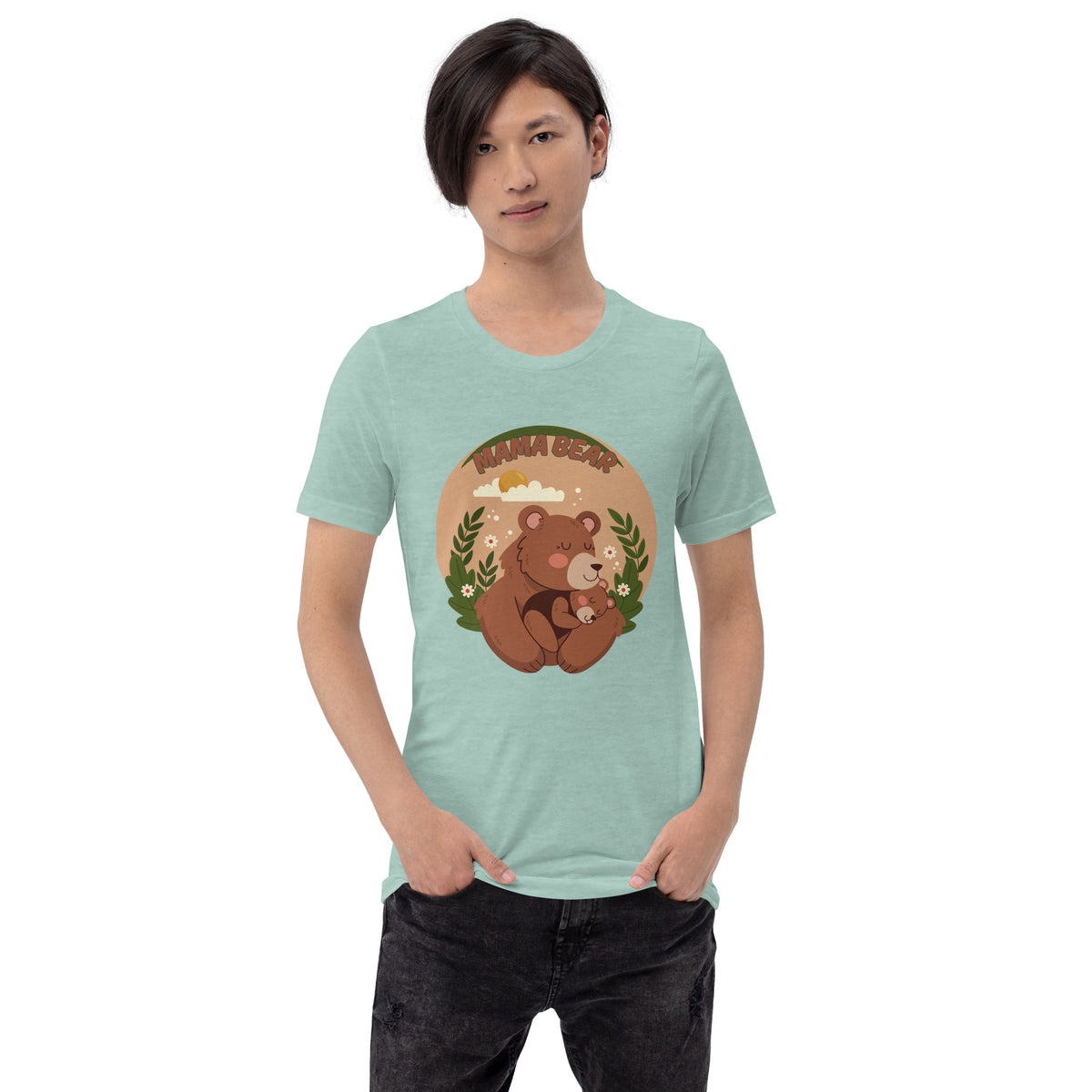 Nostalgic Hug - Mama Bear's Embrace Forever T-Shirt - - Print Material