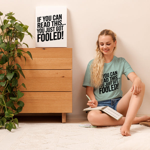 Sarcasm Loading T-Shirt Gift for April Fool’s Day - Heather Prism Dusty Blue - T-Shirt