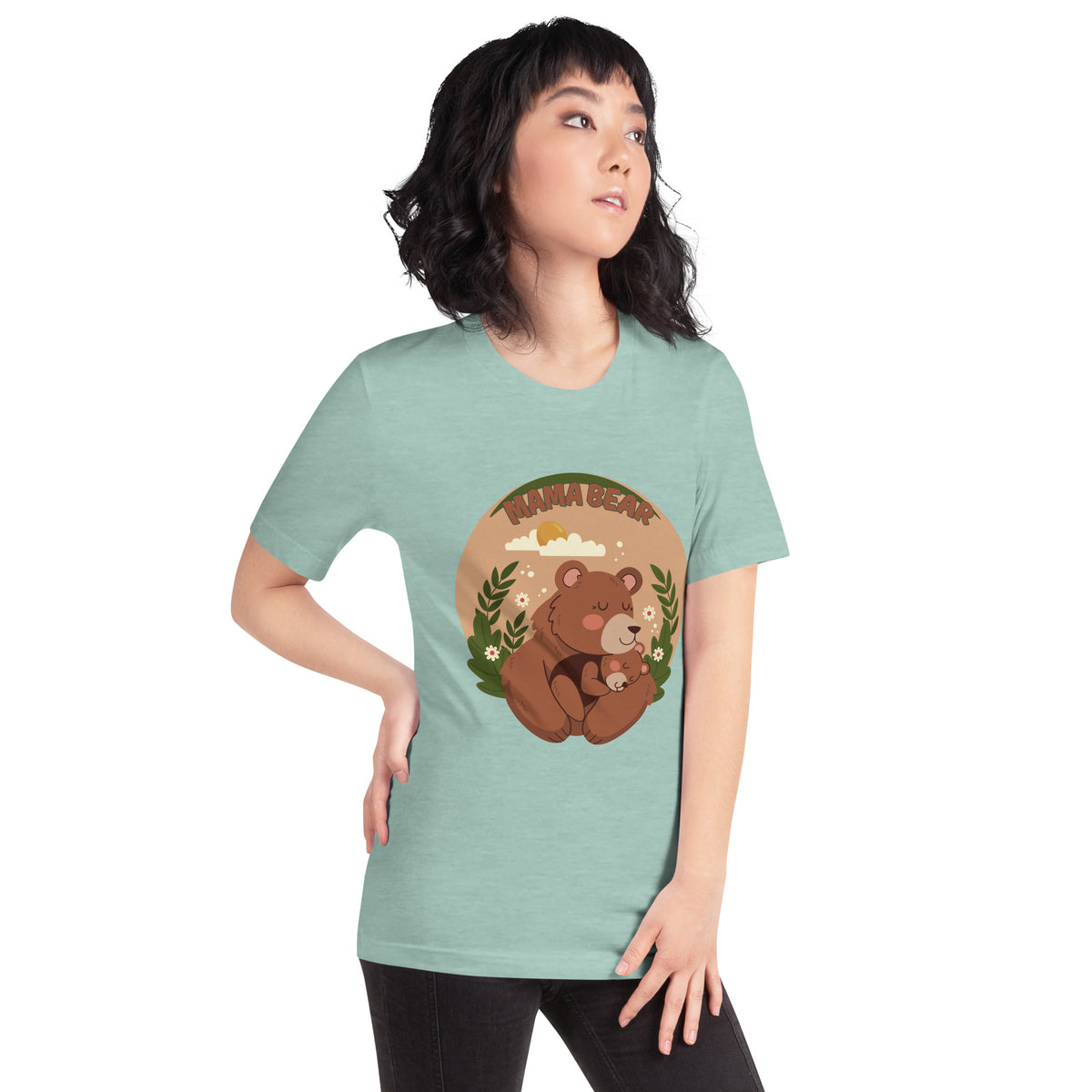 Nostalgic Hug - Mama Bear's Embrace Forever T-Shirt - - Print Material