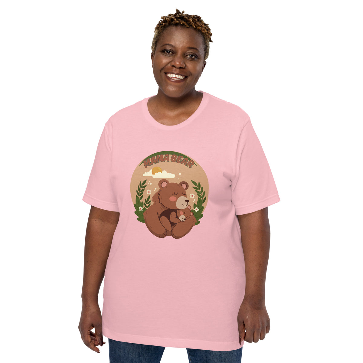 Nostalgic Hug - Mama Bear's Embrace Forever T-Shirt - - Print Material