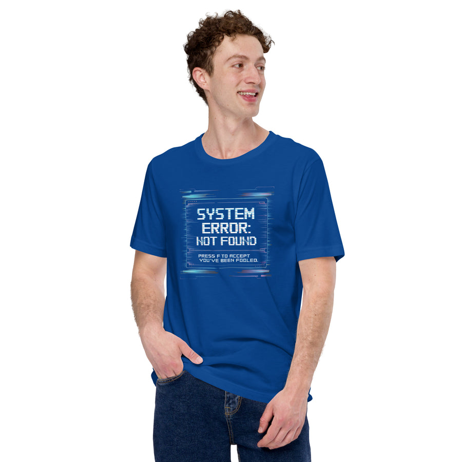 System Error April Fool’s Tee Gift - True Royal - T-Shirt