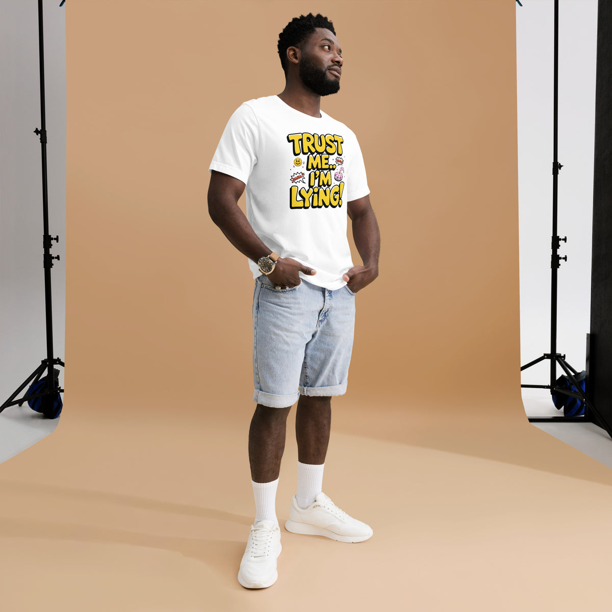 Funny April Fool’s T-Shirt Gift for Bold Friends - - T-Shirt