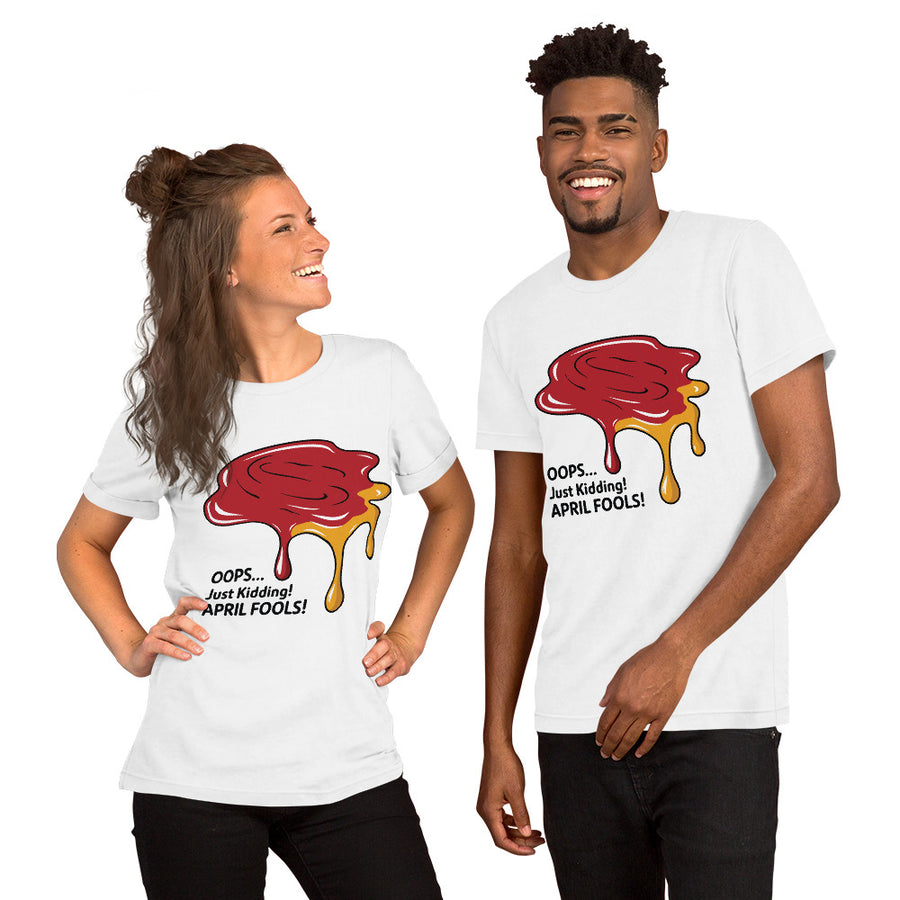 Oops! April Fool’s Gag T-Shirt Gift - White - T-shirt