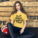 Funny April Fool’s T-Shirt Gift for Friends & Prank Lovers - Yellow - T-shirt