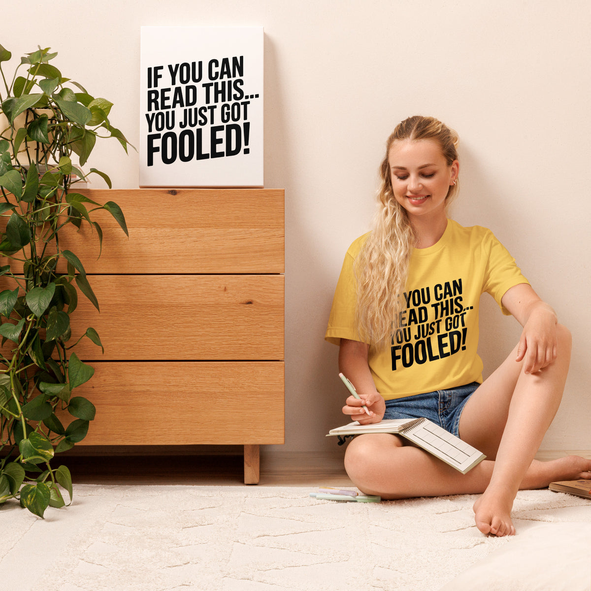 Sarcasm Loading T-Shirt Gift for April Fool’s Day - Yellow - T-Shirt