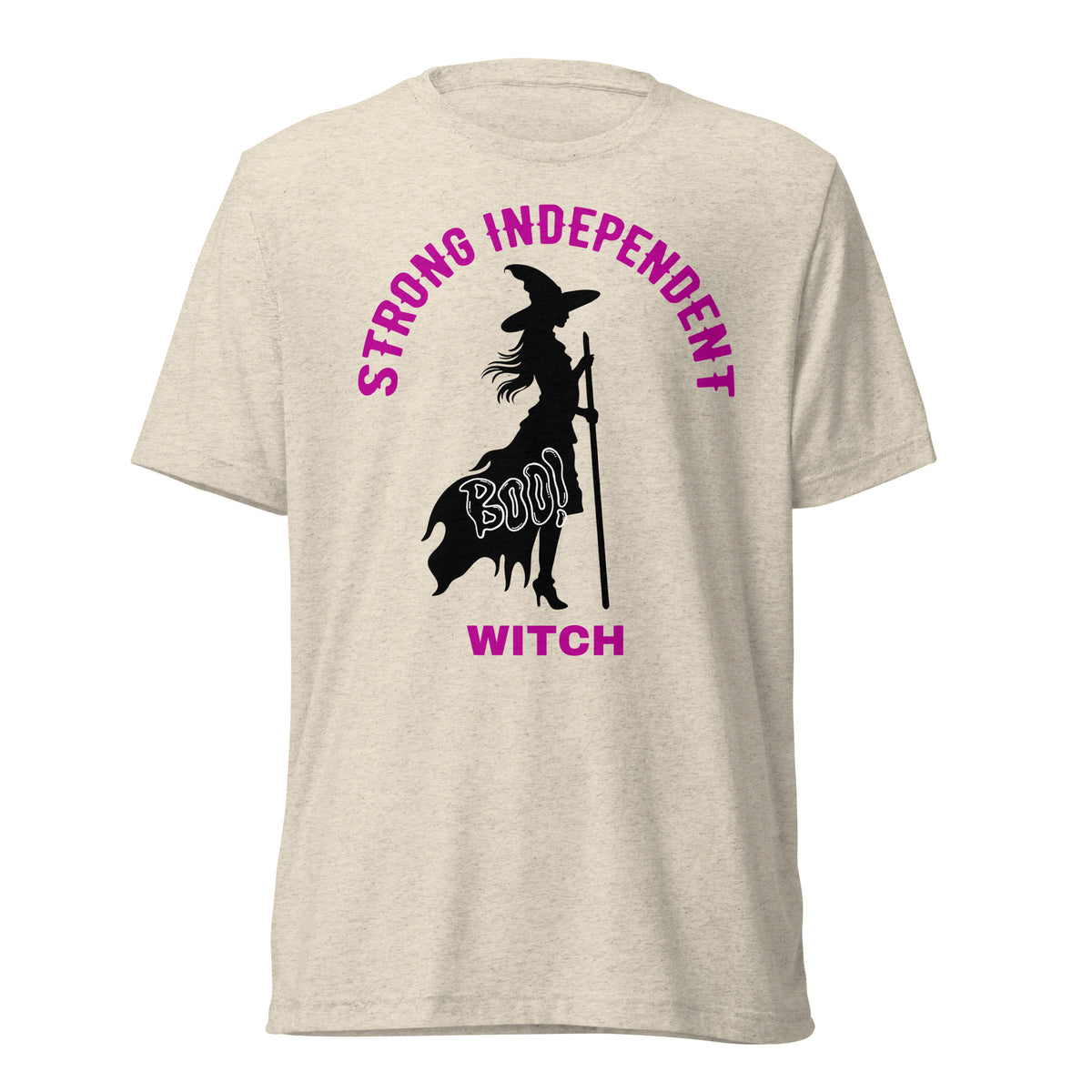 Spellbinding Strength - Witchy Wisdom Tee - Oatmeal Triblend - Print Material