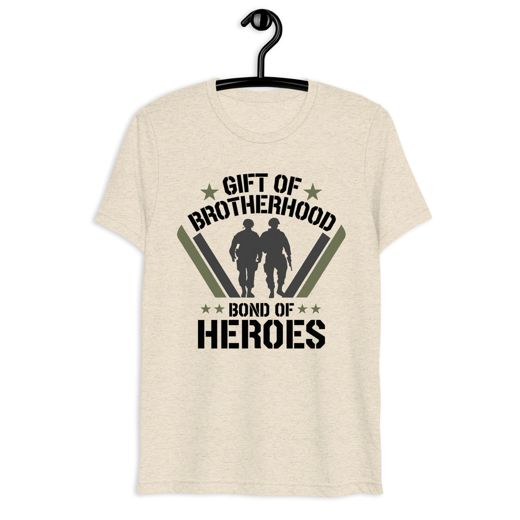 Brotherhood of Stars - A Military Bond Tee - Oatmeal Triblend - T-shirts