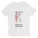 Infinite Love - Valentine's Day Heart Tee - White - Print Material