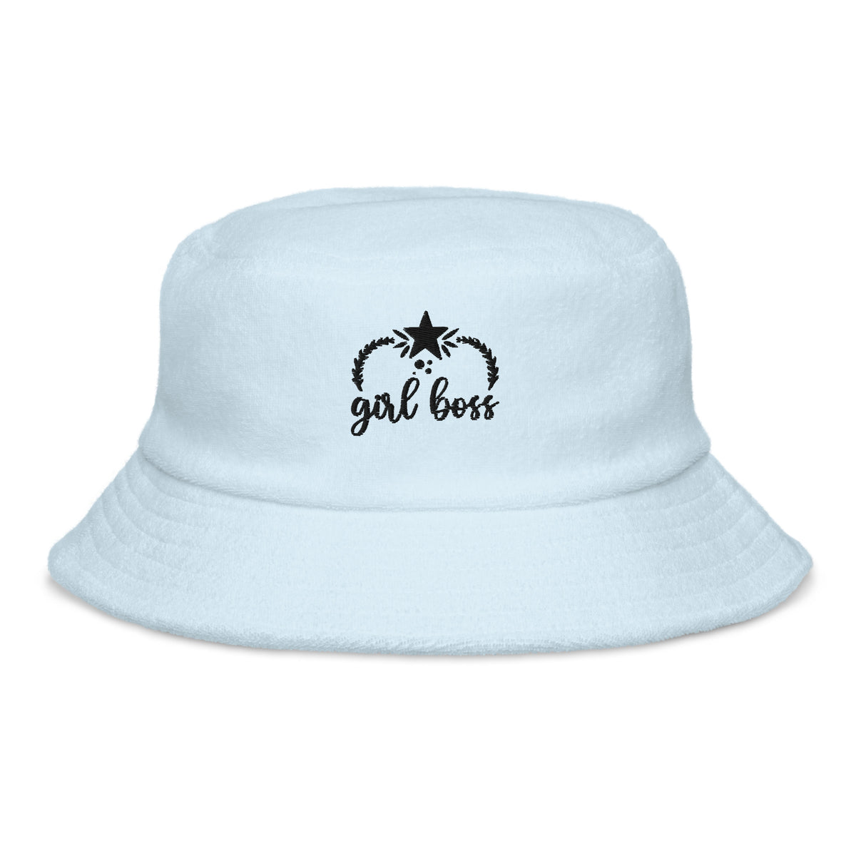 Empower Your Style with the "Girl Boss" Terry Cloth Bucket Hat - - Hats