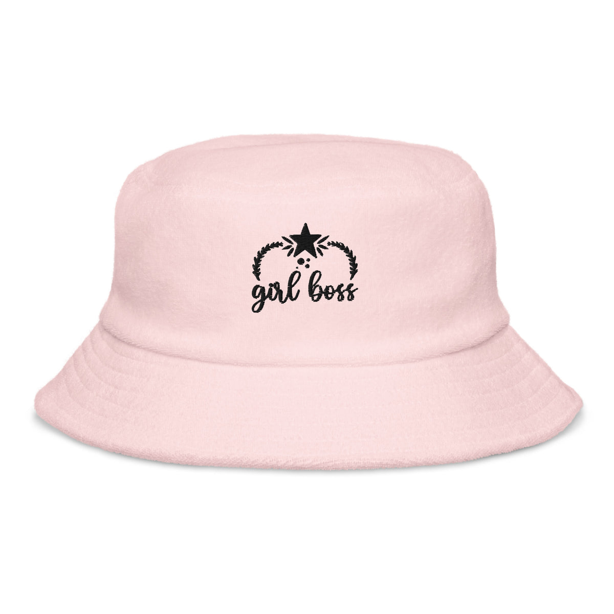 Empower Your Style with the "Girl Boss" Terry Cloth Bucket Hat - - Hats