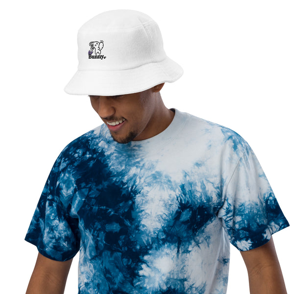 Hopping into Memories with the "Bunny" Terry Cloth Bucket Hat - White -