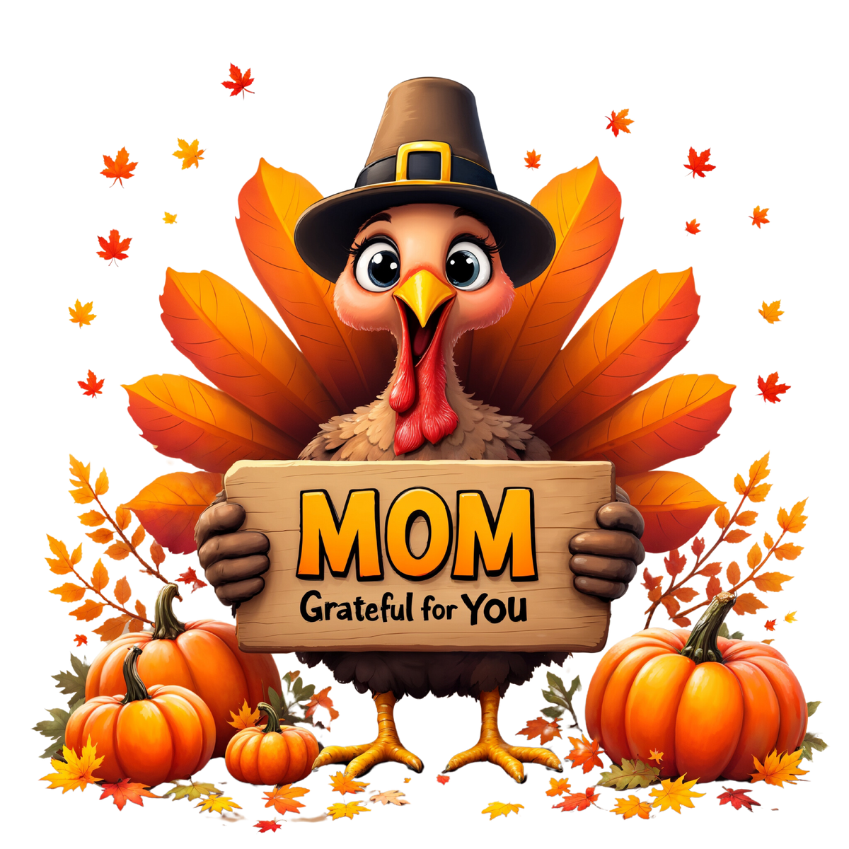 Thanksgiving Cheer - A Special Tribute to Mom - - Hoodies