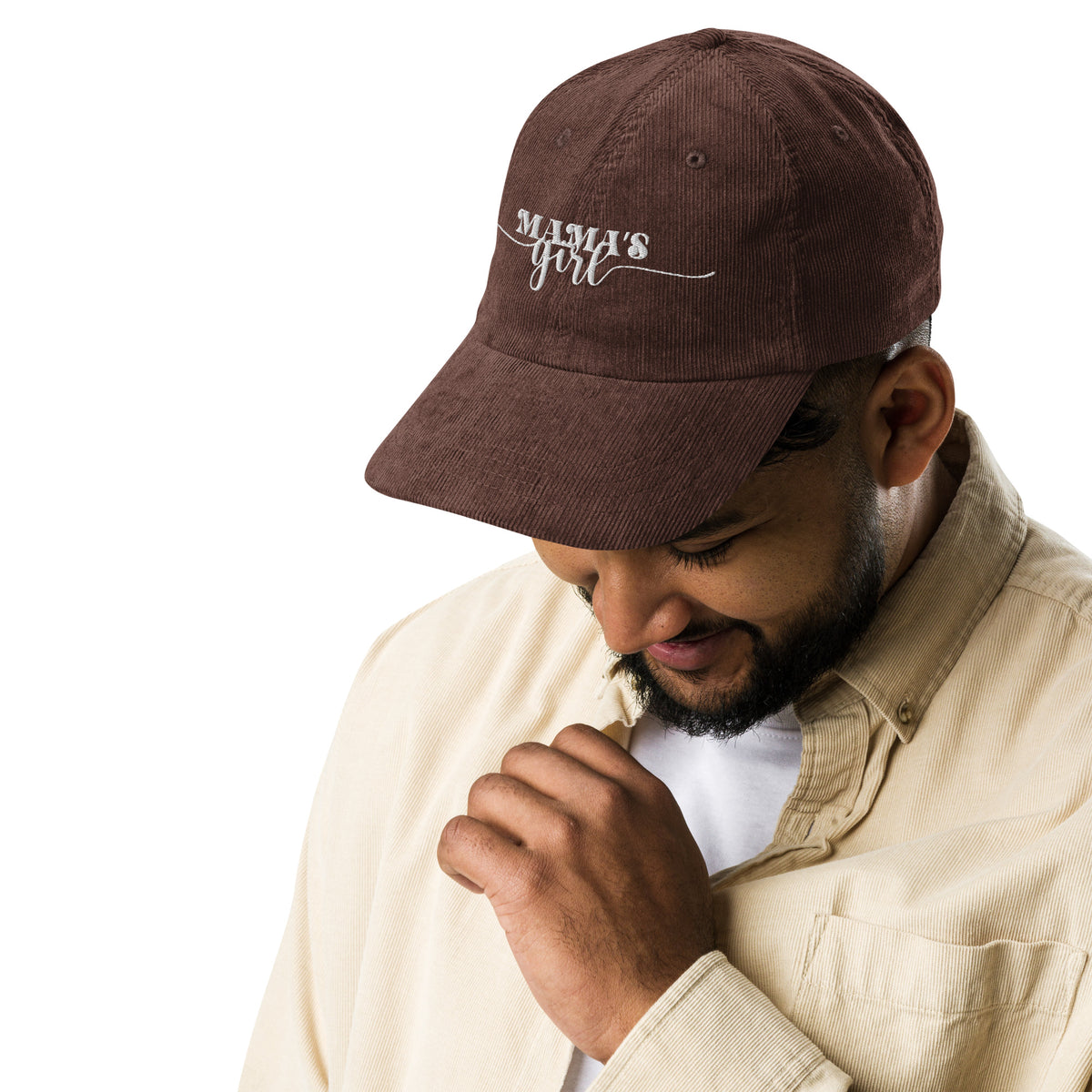 Vintage Corduroy Cap - Mama's Girl - Brown -