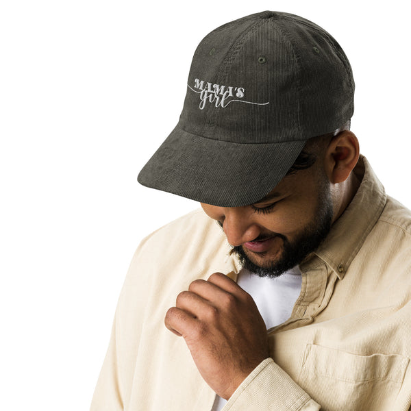 Vintage Corduroy Cap - Mama's Girl - Olive -