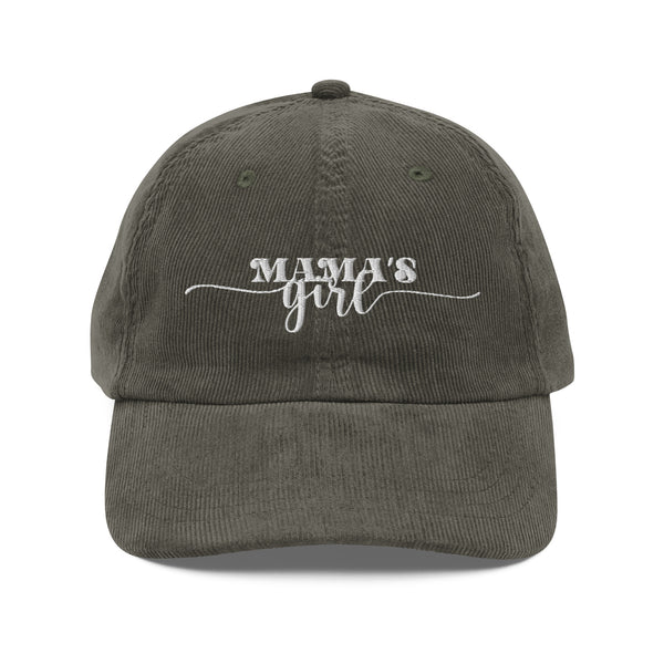 Vintage Corduroy Cap - Mama's Girl - -