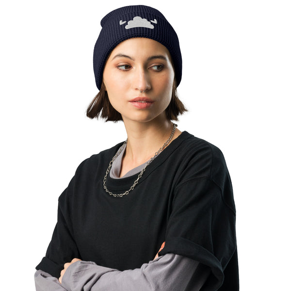 Cloud Nine Waffle Beanie - Wrap Yourself in Memories - Navy - Beanies