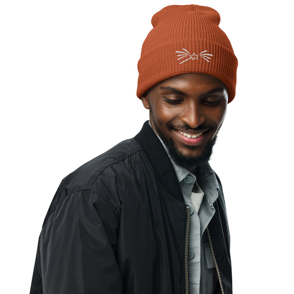 Stargazing Memories Woven - The Falling Star Waffle Beanie - -