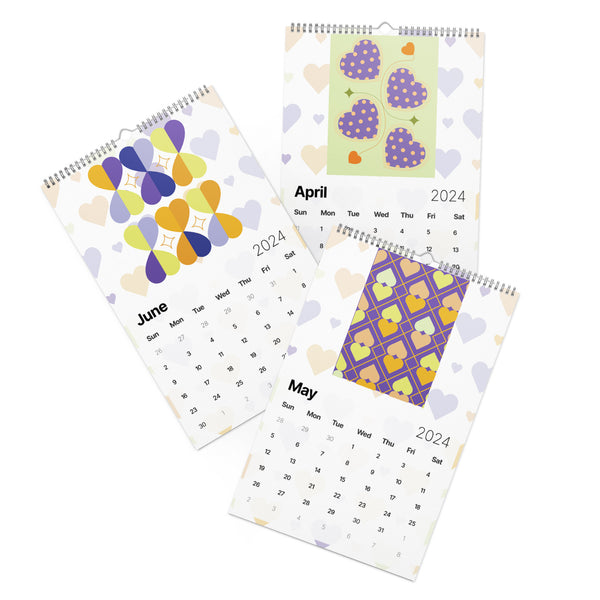 Hearts & Hues - 2024 Calendar to Keep Your Love Organized - - Calenders