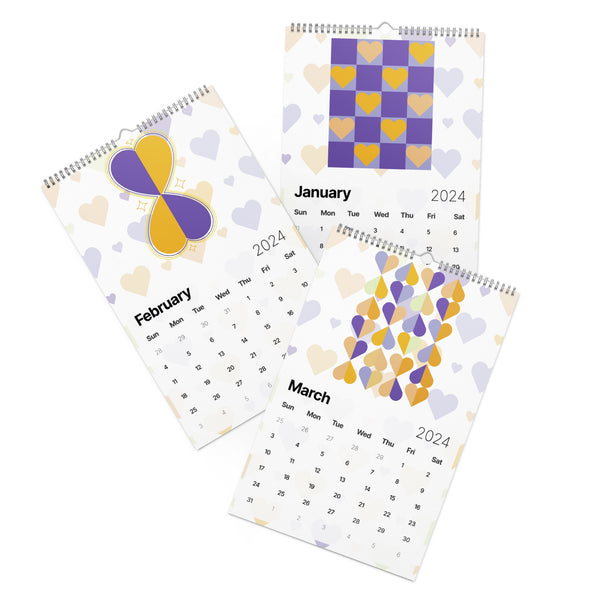 Hearts & Hues - 2024 Calendar to Keep Your Love Organized - Default Title - Calenders