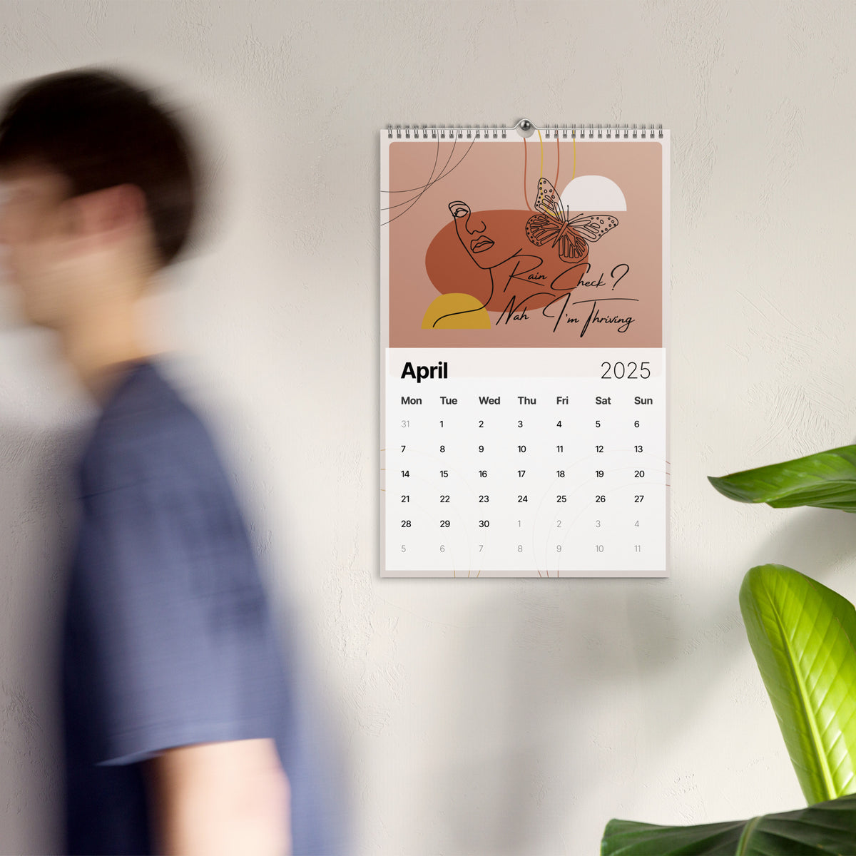 Minimalist Chic – The 2025 Abstract Calendar for Her - - Calenders