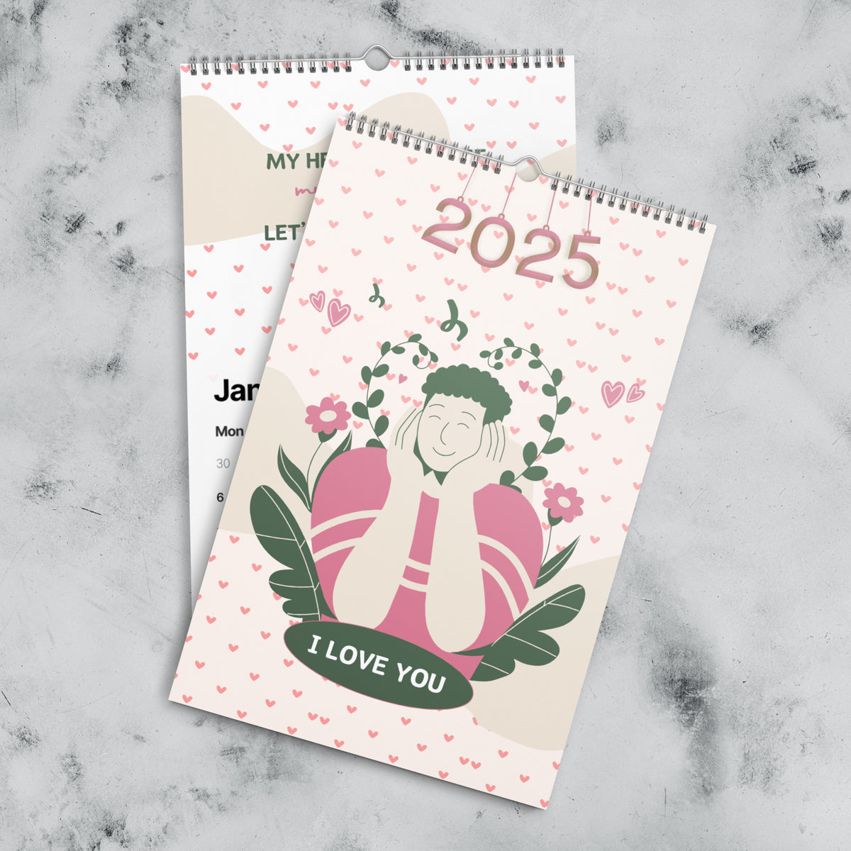 Cherished Moments - 2025 Calendar for Him - 11″×17″ - Calendars