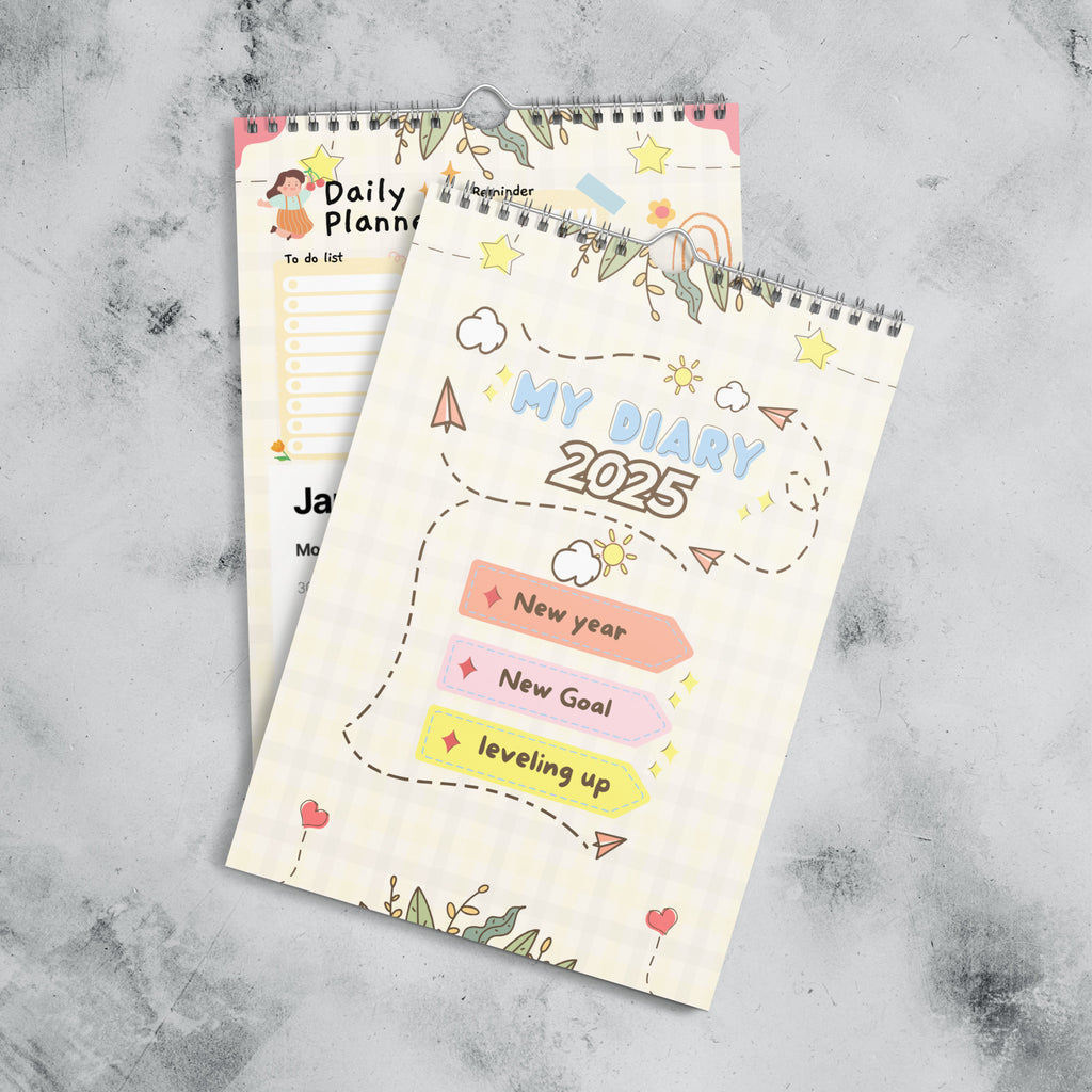 My Diary 2025 – A Year of Growth and Dreams for Her - 8.26″×11.69″ - Calenders