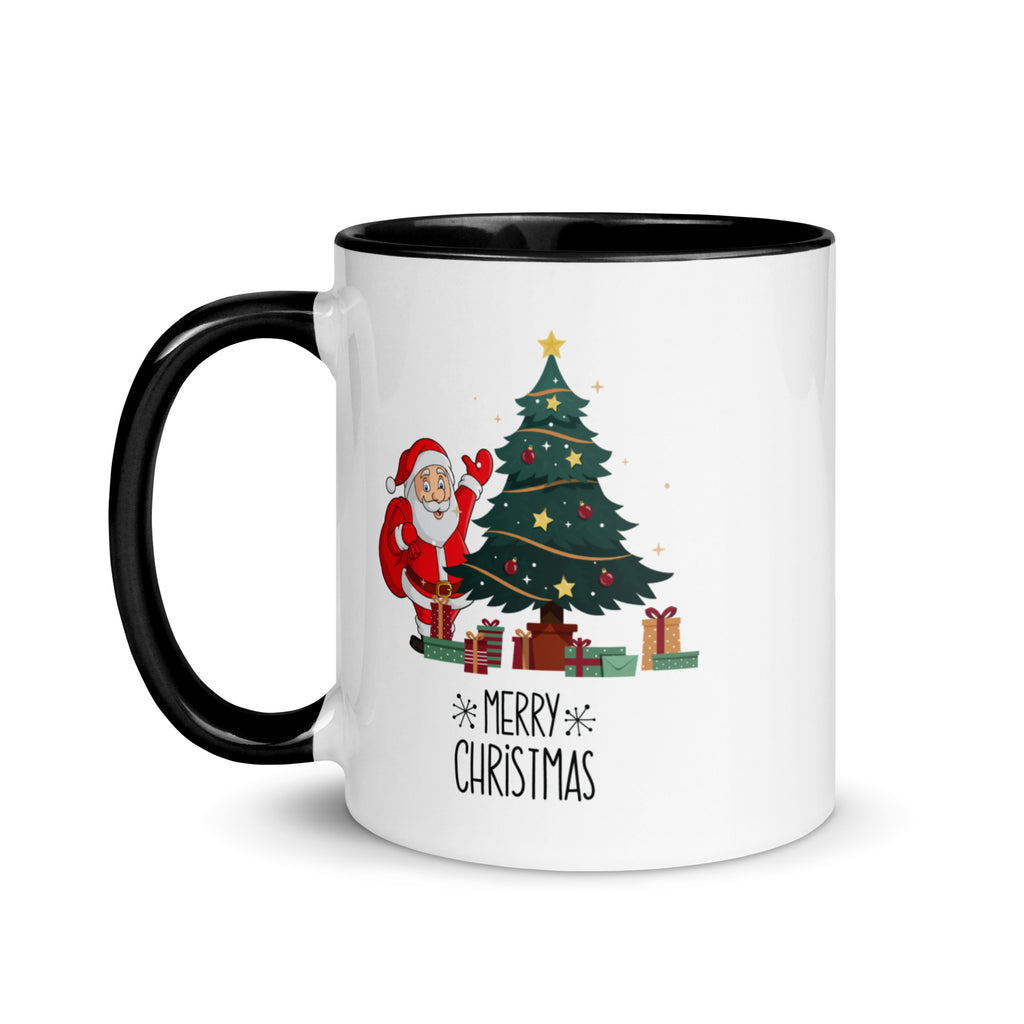 Festive Cheer Christmas Mug with Color Inside - - Mugs