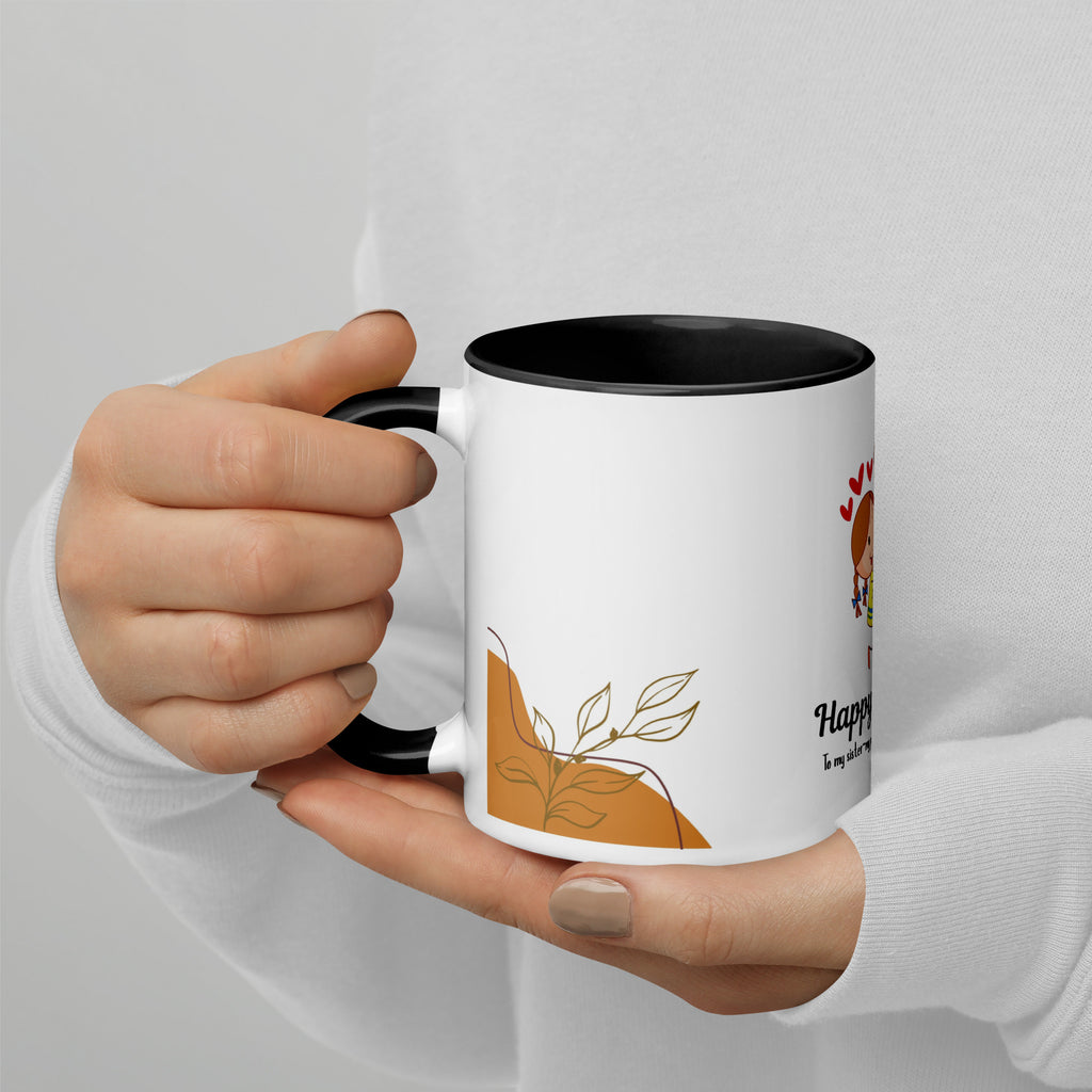 Mug with Color Inside – Birthday Gift for Partner-in-Crime Sister - Default Title - Mugs