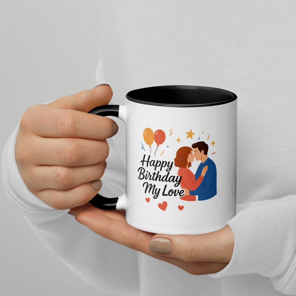 Mug with Color Inside – Happy Birthday My Love Gift - Default Title - Mugs